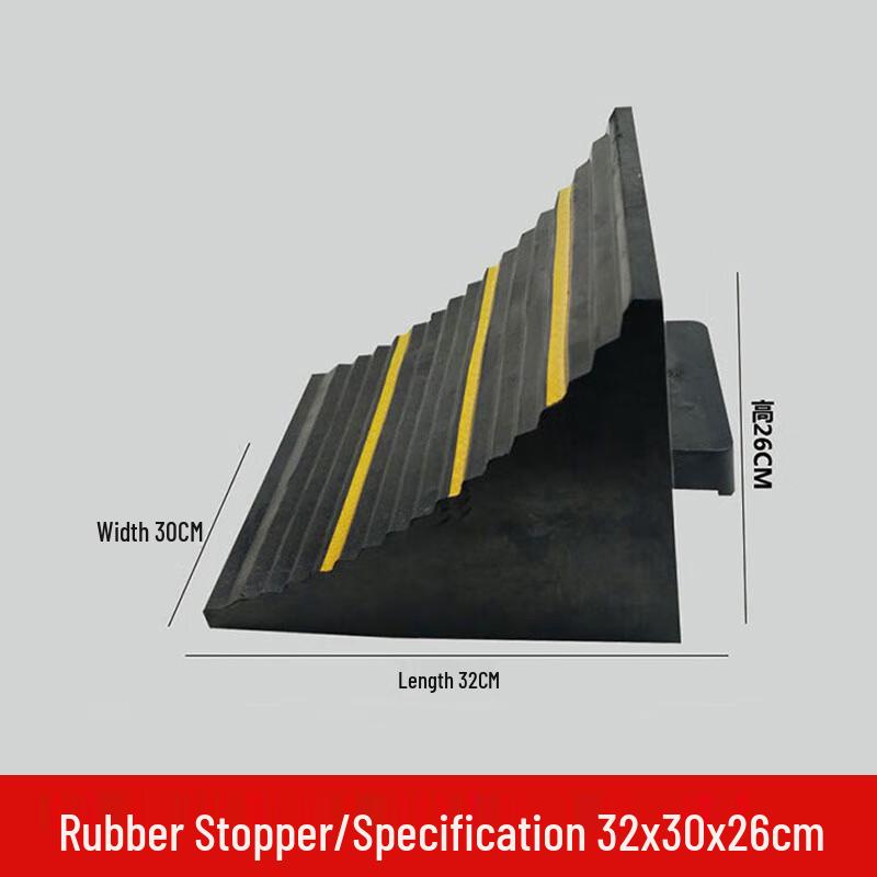 Heavy-Duty Rubber Wheel Chock