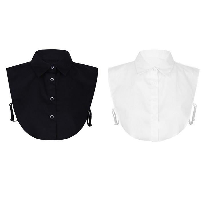 Detachable Collar For Women And Men Polyester Square Collar Plus Size Unisex Layering Accessory