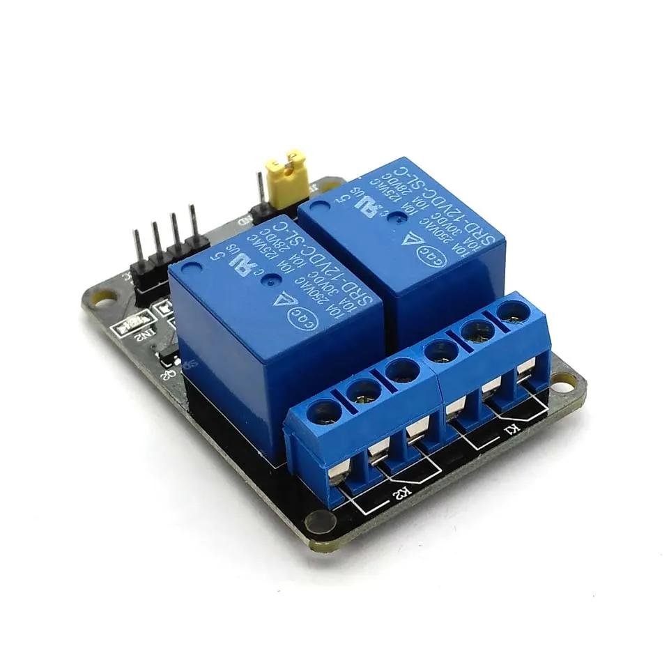 5V 12V 2-Kanal Relaismodul Shield für Arduino ARM PIC AVR DSP 2-Wege Relaismodul
