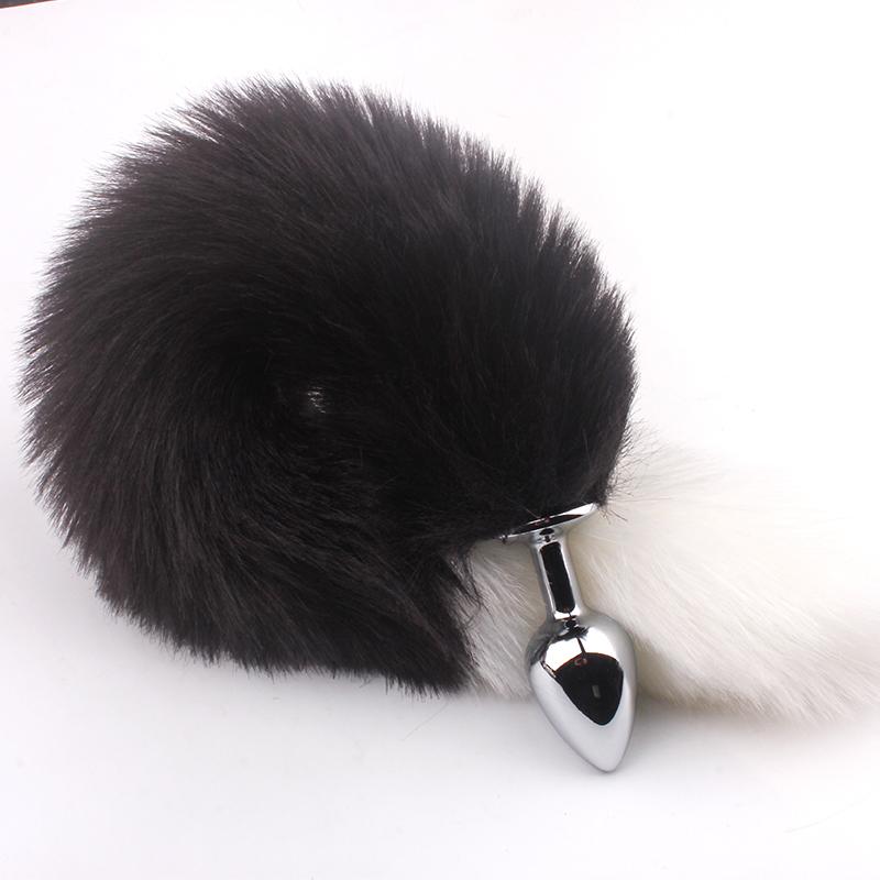 Sexy Toys Metal Fake Fur Fox/Dog Tail Anal Plug Butt Plug BDSM Flirt Anus Plug For Women Adult Games Product For Couples