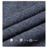 Hengyuanxiang Men's 100% Merino Wool Semi-High Collar Sweater