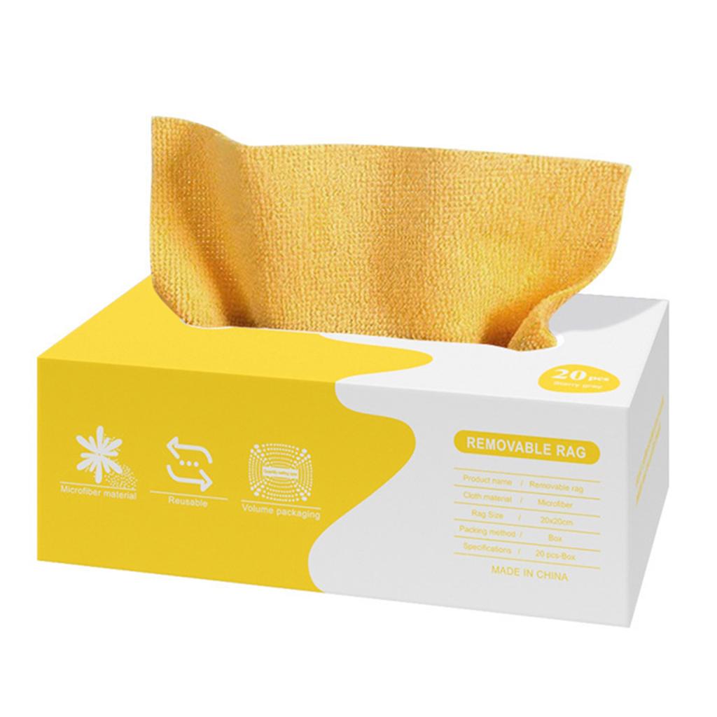 Reusable Microfiber Cleaning Cloth 20PCS Scratch-Free Ultra Absorbent Multi-Purpose Drying Wipe