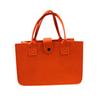 Solid Color Felt Handbag: Large Capacity Commuter and Student Bag