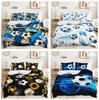 Football 3D Digital Printing Duvet Cover Pillowcase Bedroom Bedding Set Single and Double Size Gift
