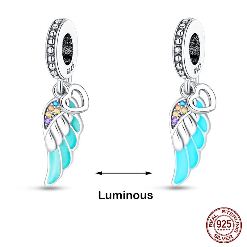 Kupferfarbene Im Dunkeln leuchtende Glühwürmchen Honigbiene Stern Anhänger Perlen Passen Qikaola Original Armbänder Feiner DIY Schmuck Geschenk