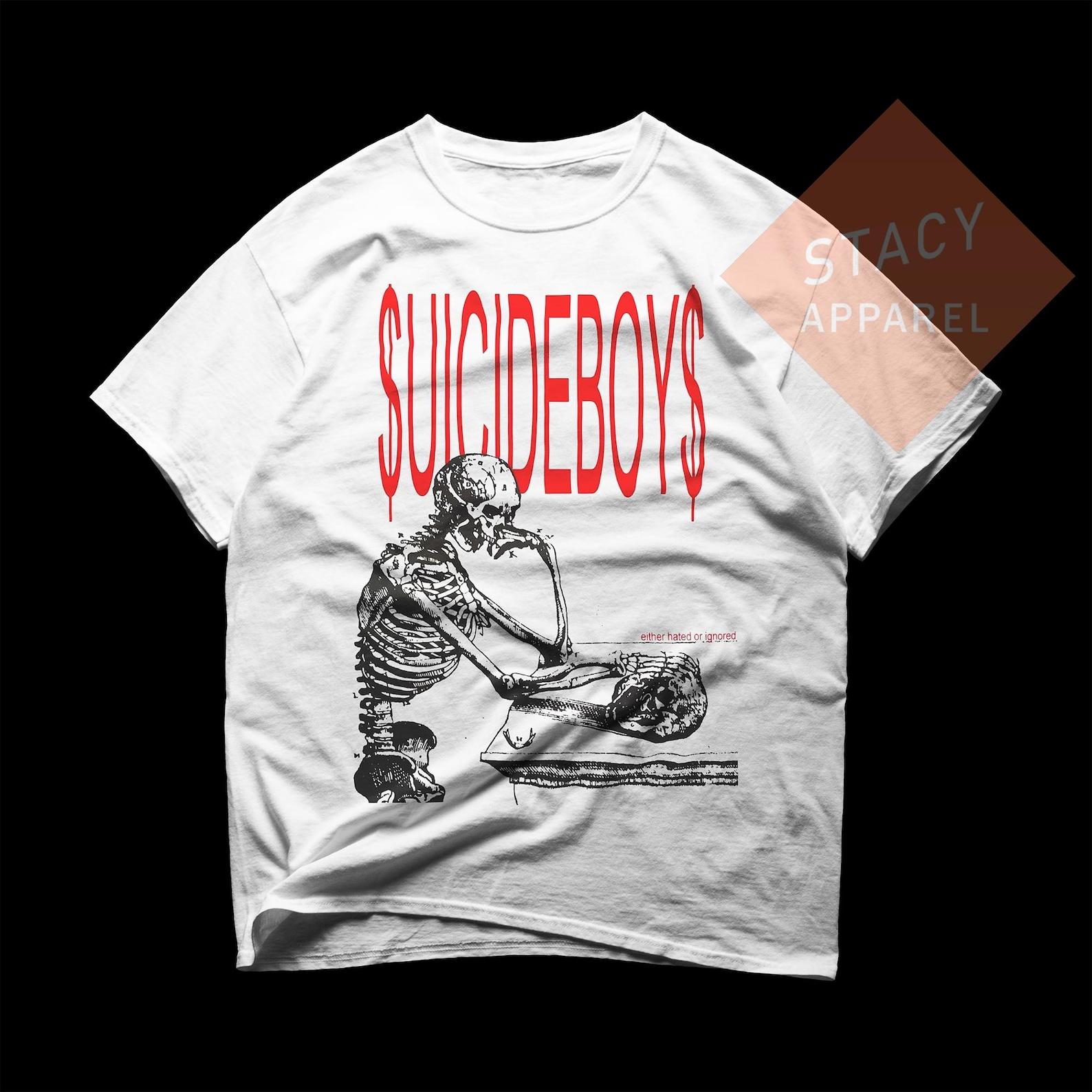 Limited SuicideBoys Unisex T-shirt - G59 Scrim Ruby Heavy Cotton Tee XL