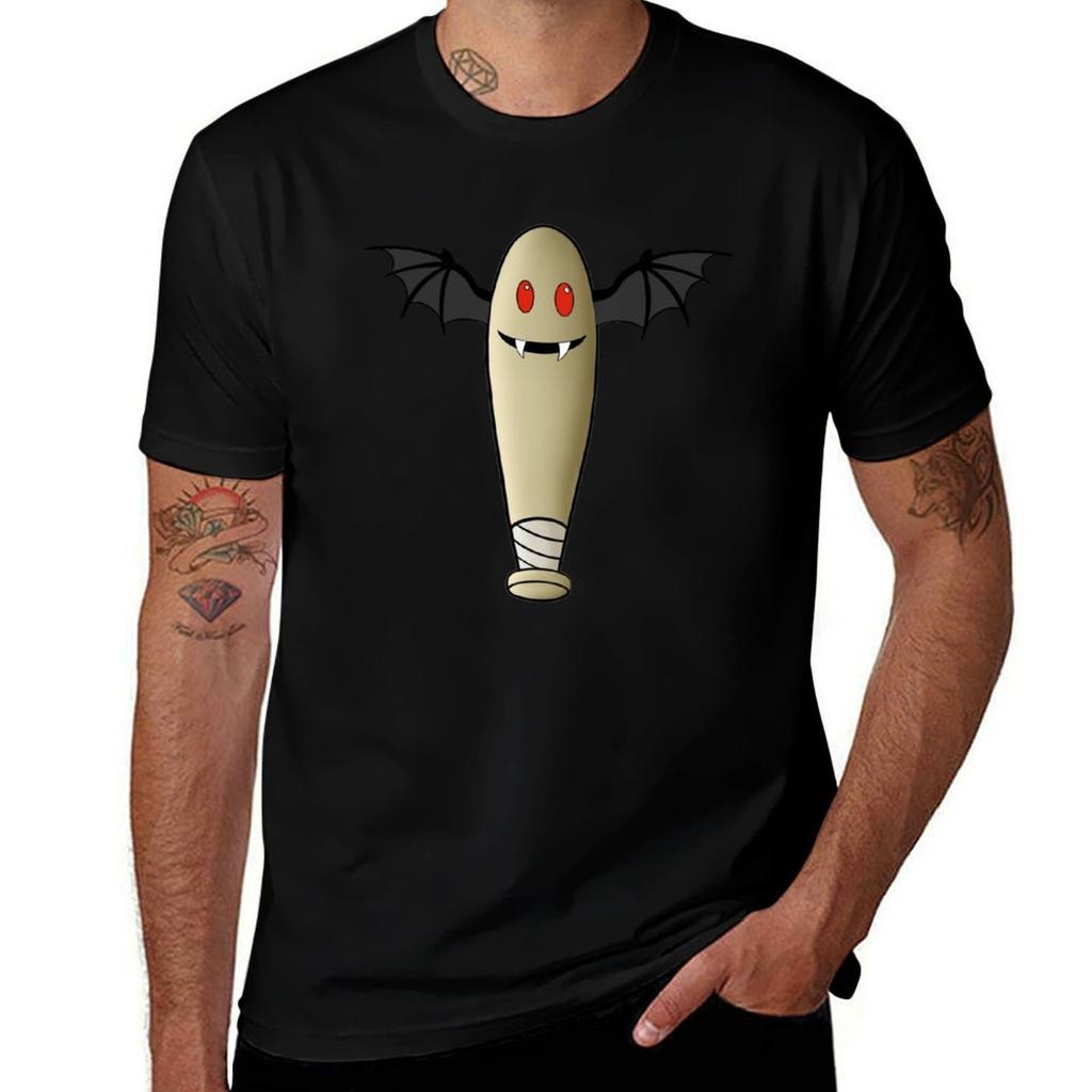 Vampire Baseball Bat T-Shirt Casual Everyday Wear T-Shirt