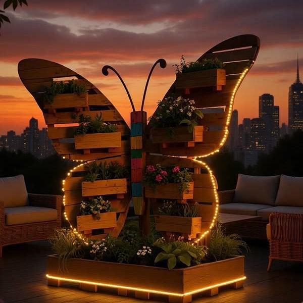 Wooden Butterfly Décor for Parks, Malls, Campsites & Scenic Spots