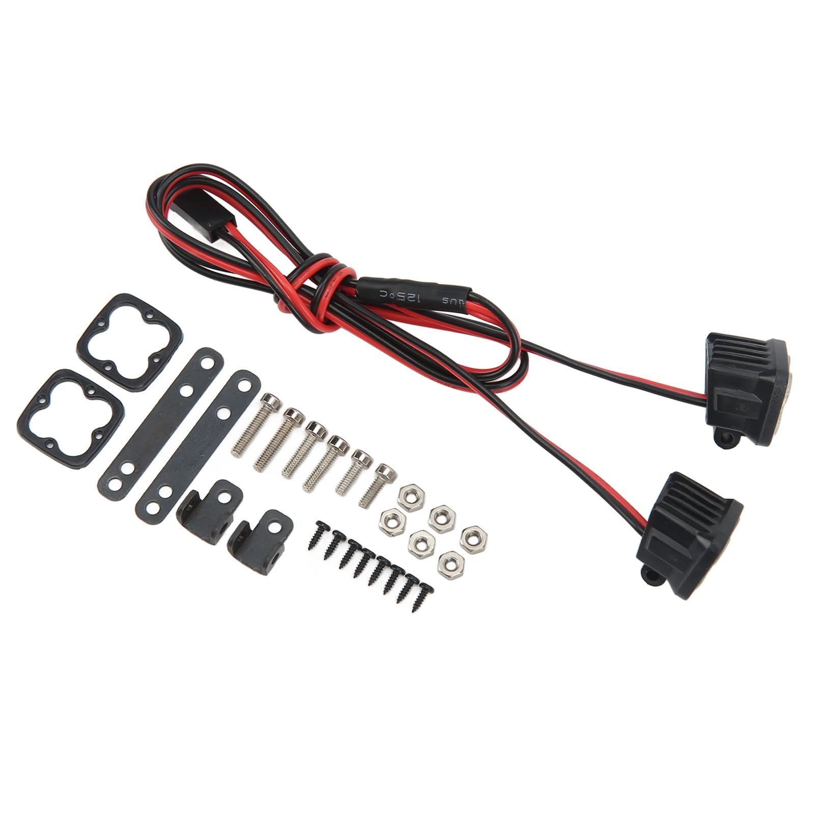 

RC Headlights RC Car LED Lights Spotlights for Axial SCX10 90046 1 10 RC Crawler Car