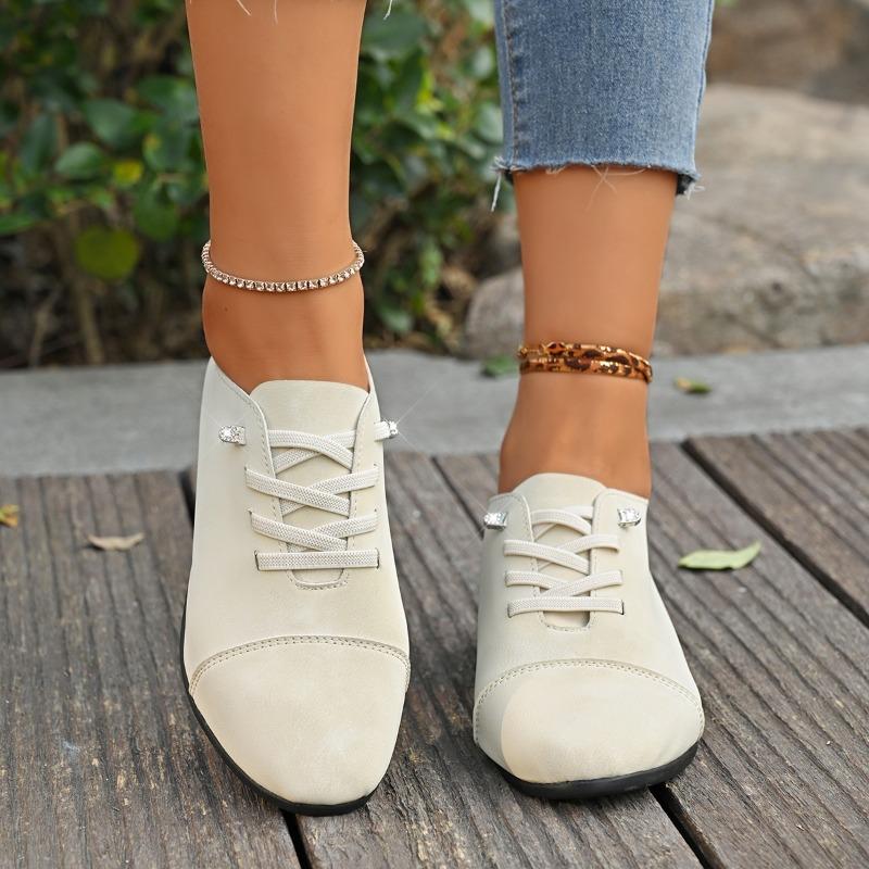 Fashion 2025 New Hot Sale Loafers Women's High Heels Plus Size Wedges Lace Up Pumps Outdoor Casual Office & Career Shoes Female Zapatos