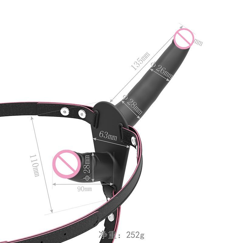 Wearable Lesbian Strap-On Dildo – Double-Ended Pull-Up Simulation Penis for Couples & Shared Pleasure