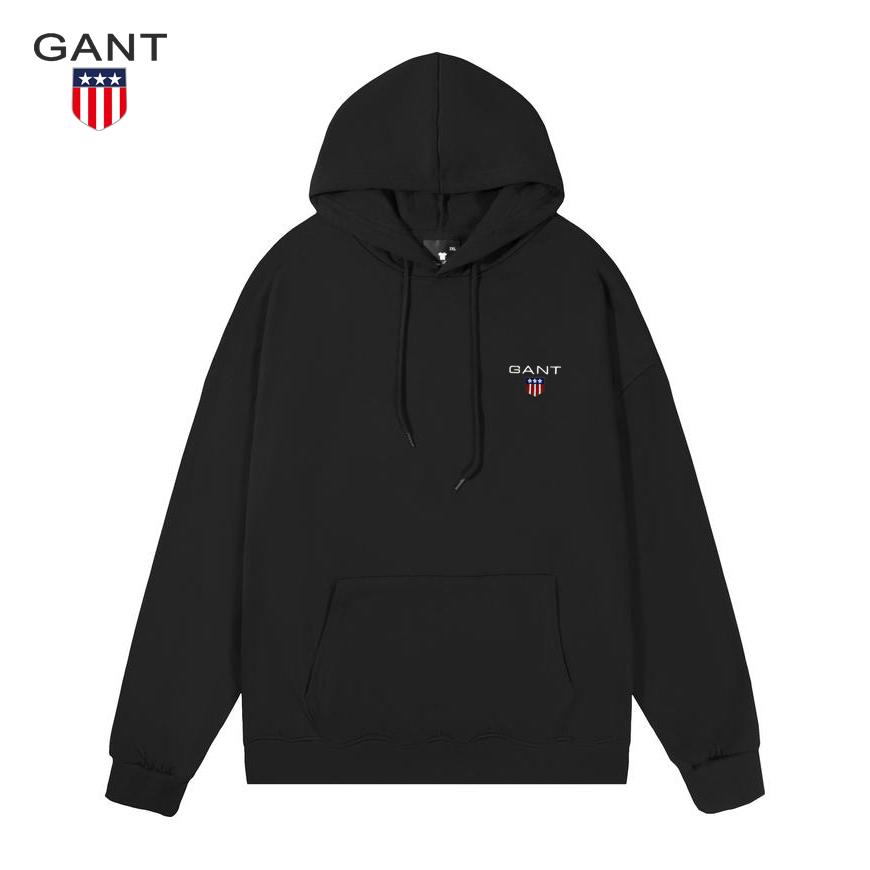Gant Dünner bestickter Hoodie Pullover für Damen und Herren, Lässiger Sport Lauf Hoodie