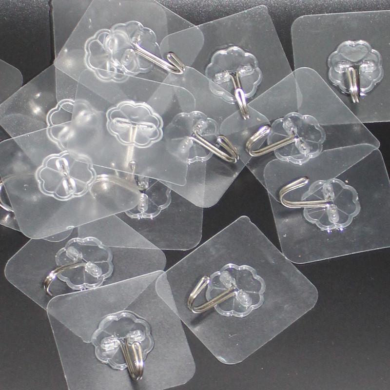 Transparent Adhesive Hook & Buckle, Nail-Free, Non-Marking, Load-Bearing Claw Hook