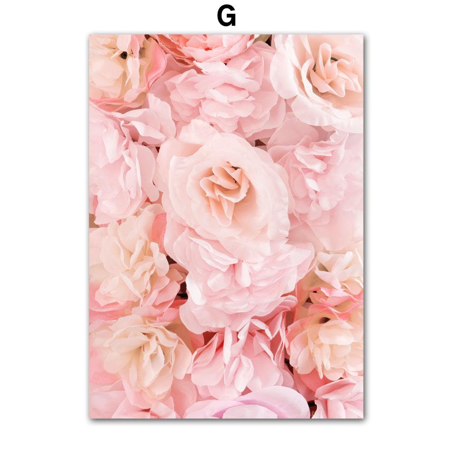Easter Spring Pink Sakura Farmhouse Fresh Flower Romantic Posters Canvas Painting Wall Art Pictures For Living Room Home Decor
