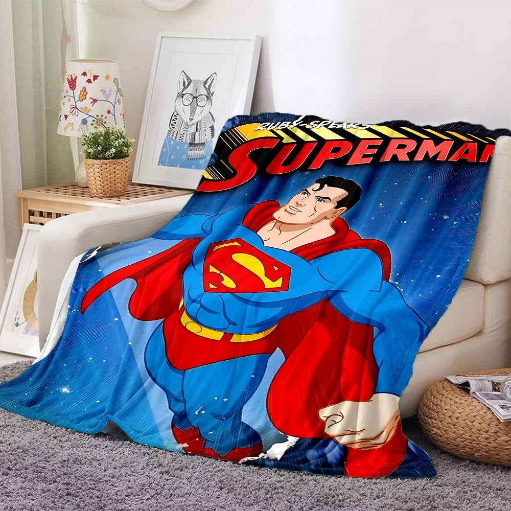 1pc Superman Flannel Throw Blanket Soft, Warm & Cozy for Couch, Bed, Office, and Travel Versatile All Season Gift, Christmas present