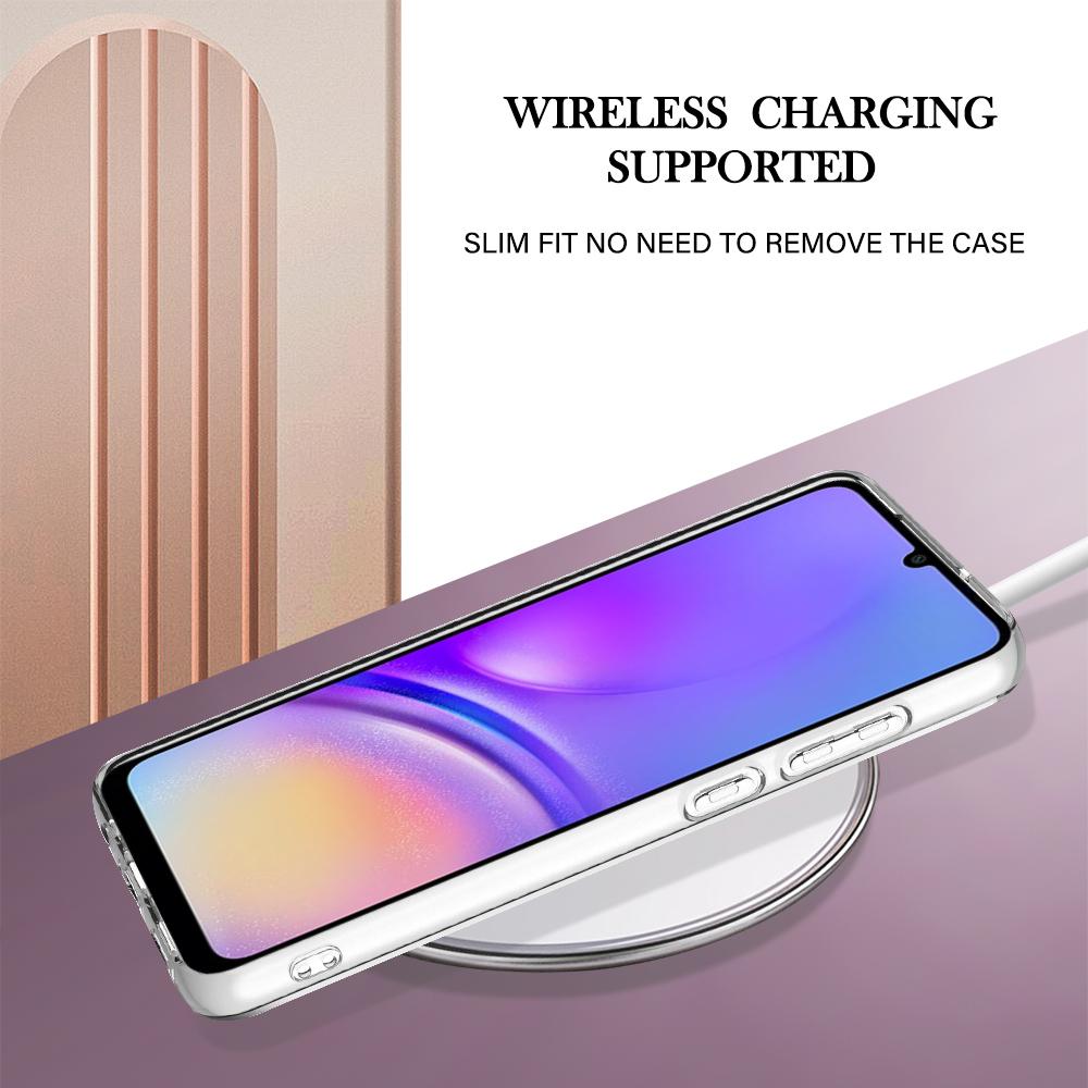 For Samsung Galaxy A05 4G TPU Case with IMD Marble Pattern Electroplated Back Cover