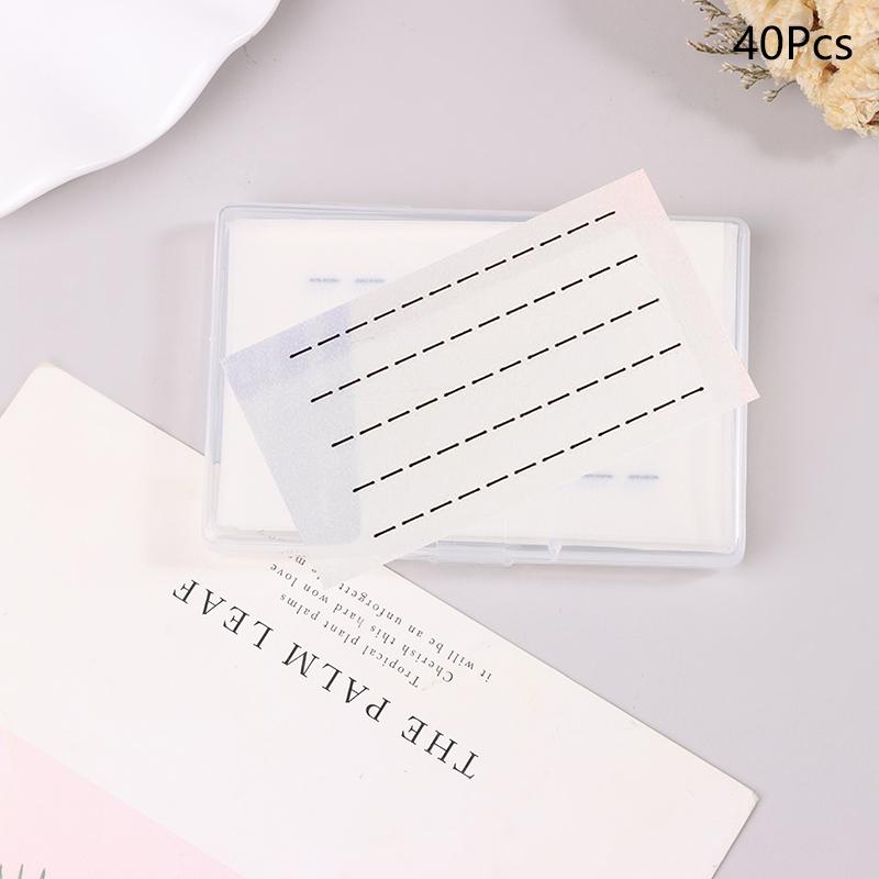 

40/200 шт. Водонепроникна клейка стрічка без клею Смужка клею для вій Самоклеючі вії Гіпоалергенні інструменти для макіяжу Для дому щодня 40Pcs чорний