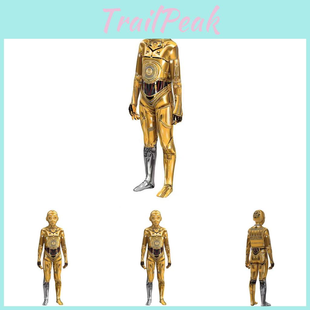 Star Wars Robot Cosplay Costume With Digital Print For Halloween Kids And Adults