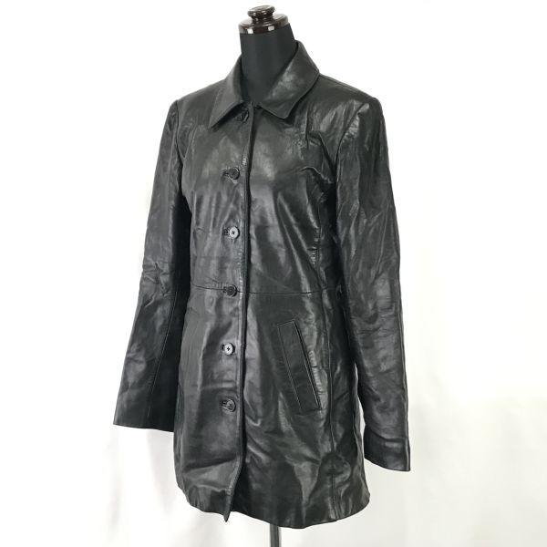 ANN TAYLOR Genuine Leather Coat Women’s XS Black(USED)
