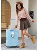 Durable Universal Wheel Leather Trolley Suitcase: Multipurpose Carry-On for Men and Women