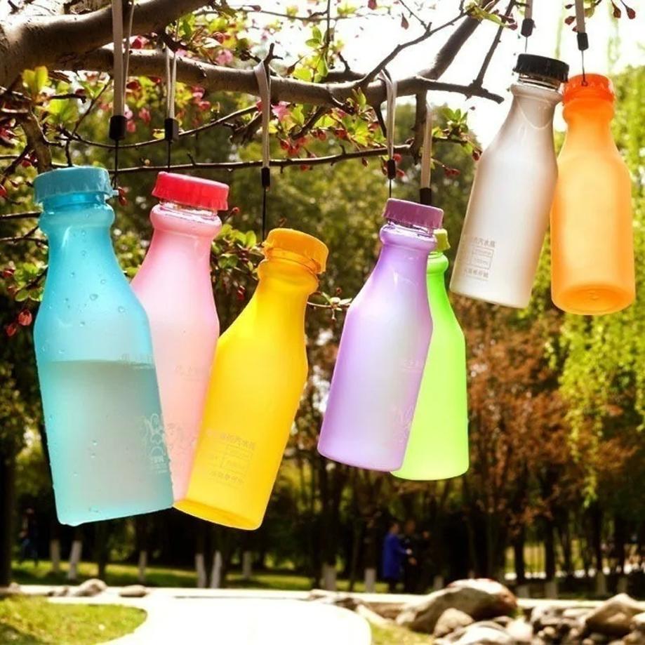 1 Pcs 550ML Unbreakable Outdoor Sports Travel Water Bottle Portable Leak-proof Cycling Camping Water Cup