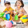 4Piece Kids Beach Sand Toy Set Water And Sand Shovel Beach Bucket Soft Rubber Summer Children Playing With Sand Toys