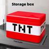 Tnt Building Block Storage Box, Magnetic Building Blocks Toy, Building Block Set, Children'S Diy Assembly Toy Building Blocks,