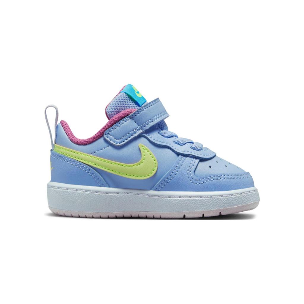 Nike Court Borough Low 2 TD Slip Resistant Abrasion Resistant Low top Toddler Shoes Blue Infant And Toddler BQ5453-405