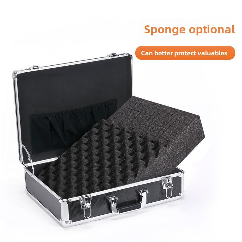 Portable Aluminum Alloy Toolbox for Electricians and Equipment Storage