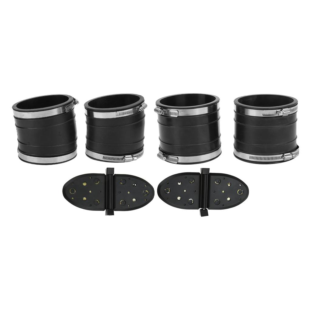 Sada hadic vlnovce výfuku typu Y Klapka vodní clony Spodní Horní 32‑14358T Náhrada pro motory Mercruiser V6 V8