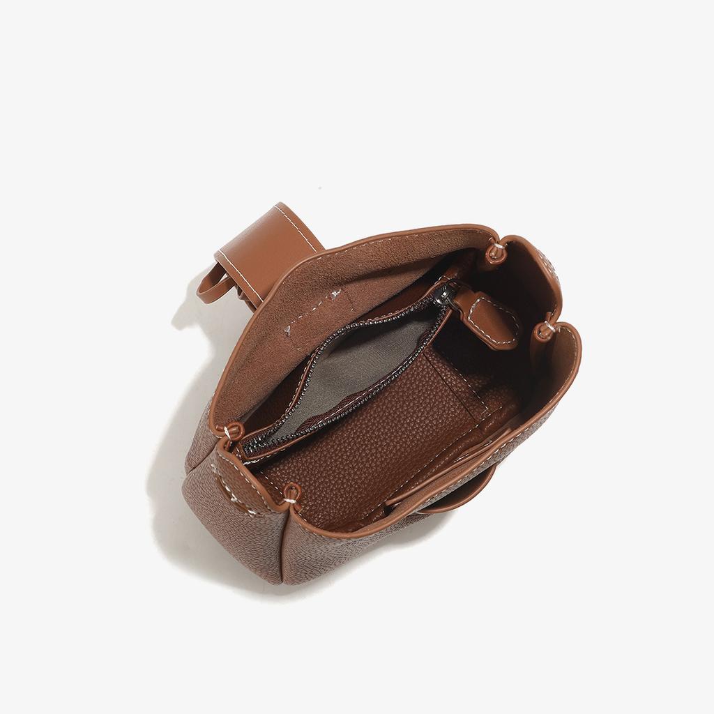 Niche Kite Lucky Bag Soft Leather Crossbody Small Bag Spring New Hobo Single Shoulder Bucket Bag