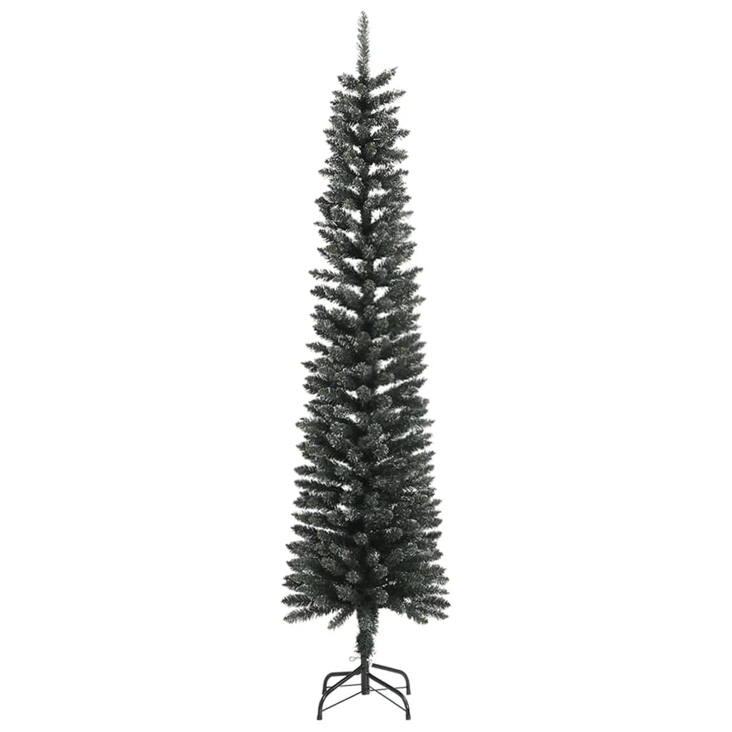 Vidaxl Sztuczna, Smukła Choinka Ze Stojakiem, Zielona, 240 Cm, Pvc