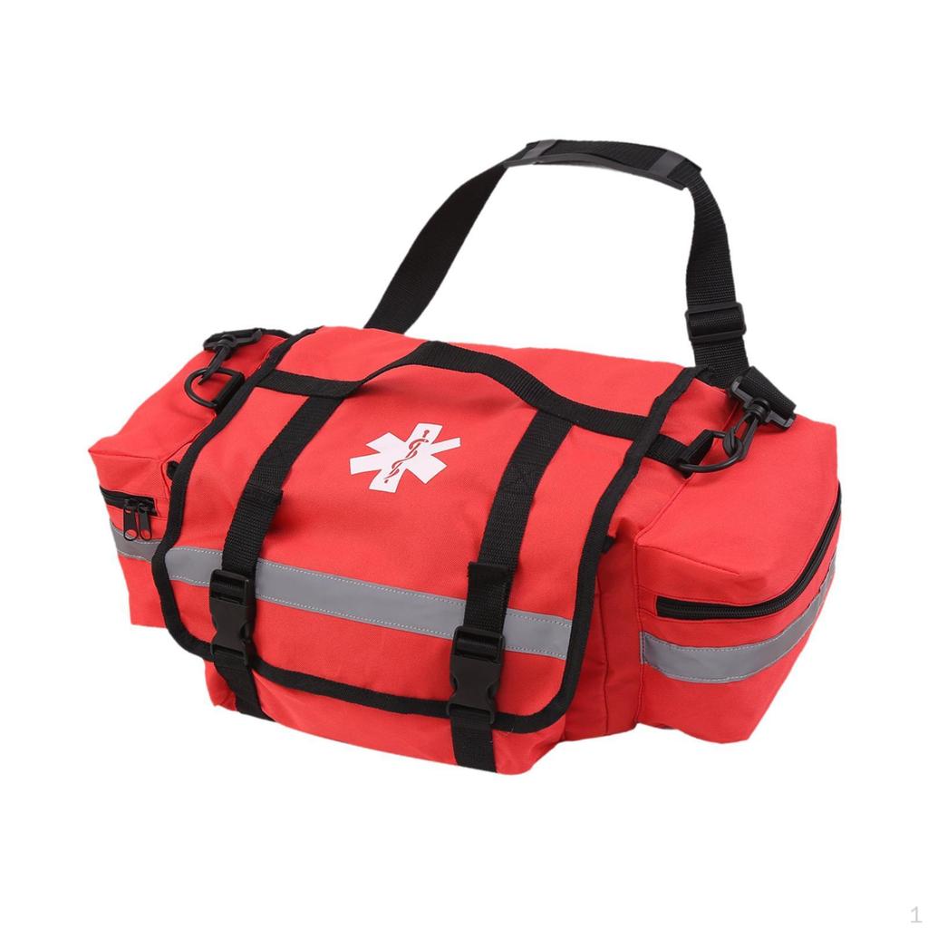 Empty First Aid Bag for Accessories, Versatile with Removable Divider, Nursing Home, Gym,