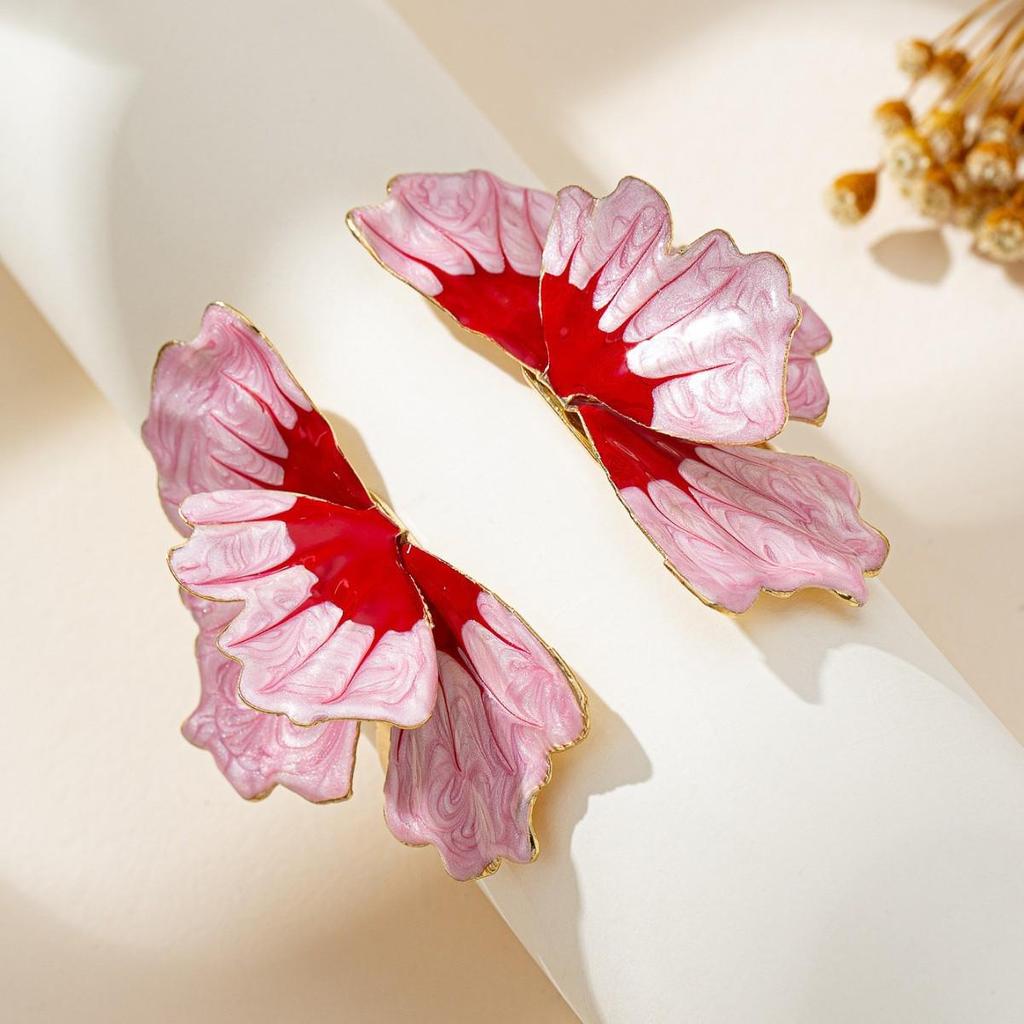 European-American Trendy Hand-Painted Enamel Gradient Floral Bracelet