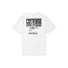 Alphabet Cartoon Printing Sports Short Sleeve White Men's 10021124-A02