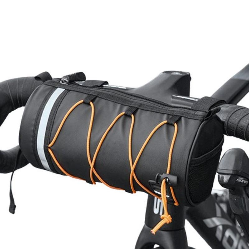 ESLNF Bicycle Front Tube Bag Rainproof Large Capacity Handlebar Bag Portable Shoulder Bag Multifunctional Reflection Bike Bag чёрный