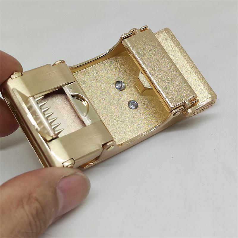 Five-Star Men's High-End Military Alloy Belt Buckle with Automatic Clasp