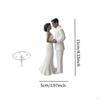 Wedding Cake Topper Bride Groom Figurine Simulation Keepsake Modern Ornament Decorative for