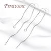 Accessories For Earrings 18K Gold Plated Long Tassel Earwires Brass Thin Chain Ear Wire For Earring Making,DIY Jewelry Findings
