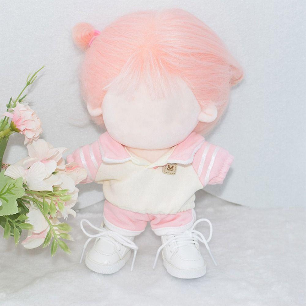 Replacement Outfit Dolls Lapel Hoodies Set Sweater Short Dollhouse Accessories For 10/20cm Doll