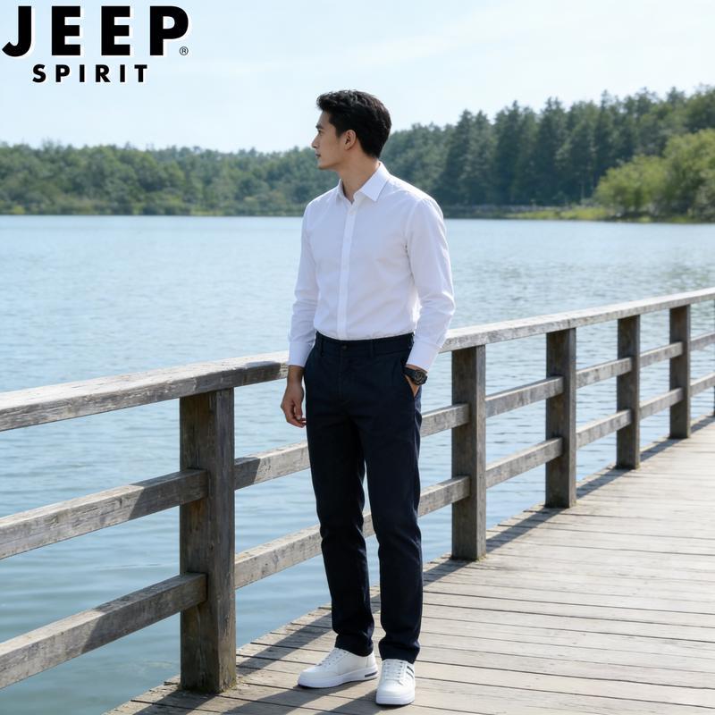 

JEEP SPIRIT Men s Casual Straight-Leg Trousers 33