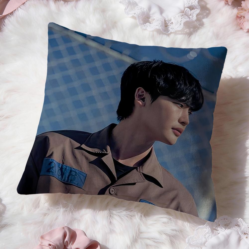 Actor L-Lee Jong S-Suk Cushion Cover Premium Comfort Reversible Pillow Cove -Two in One Design for Any Room & Car Interior