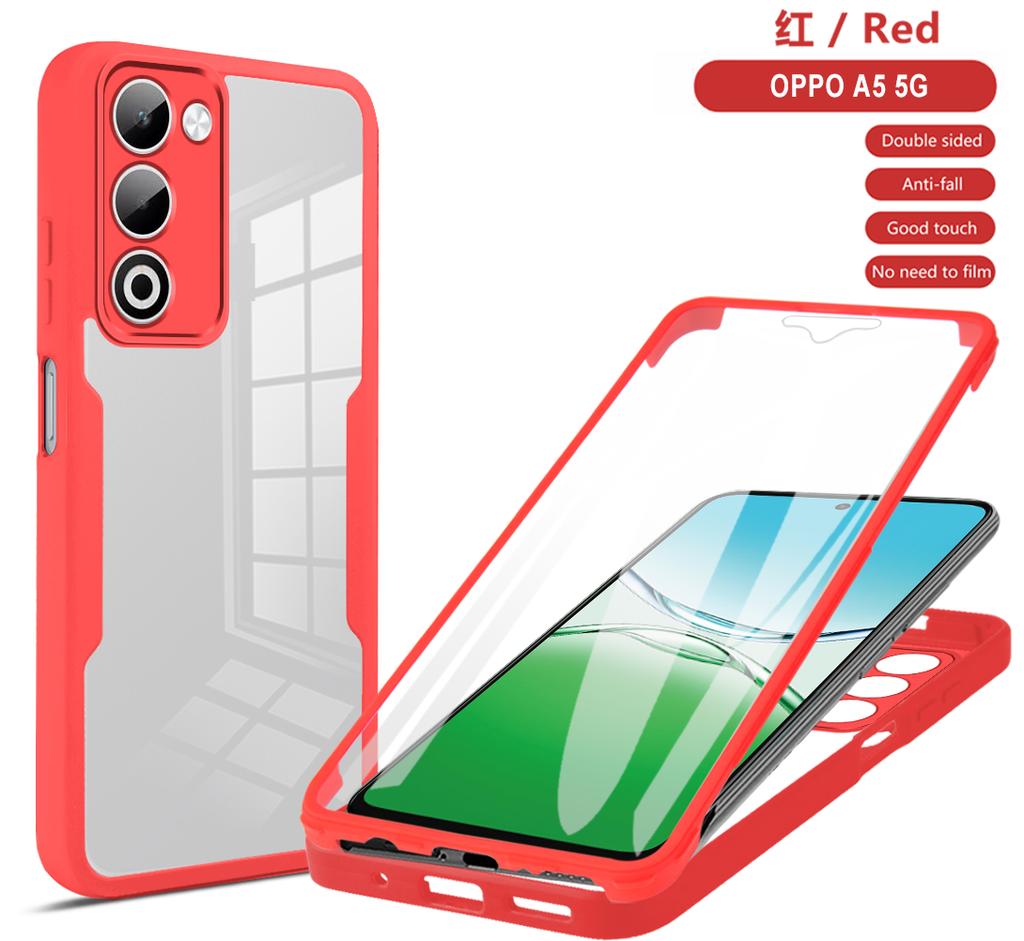 360 Full Body Protection Shockproof Phone Case For OPPO A5 5G 2026 Protective Cover Built-in Screen Protector Fundas Coque Capa