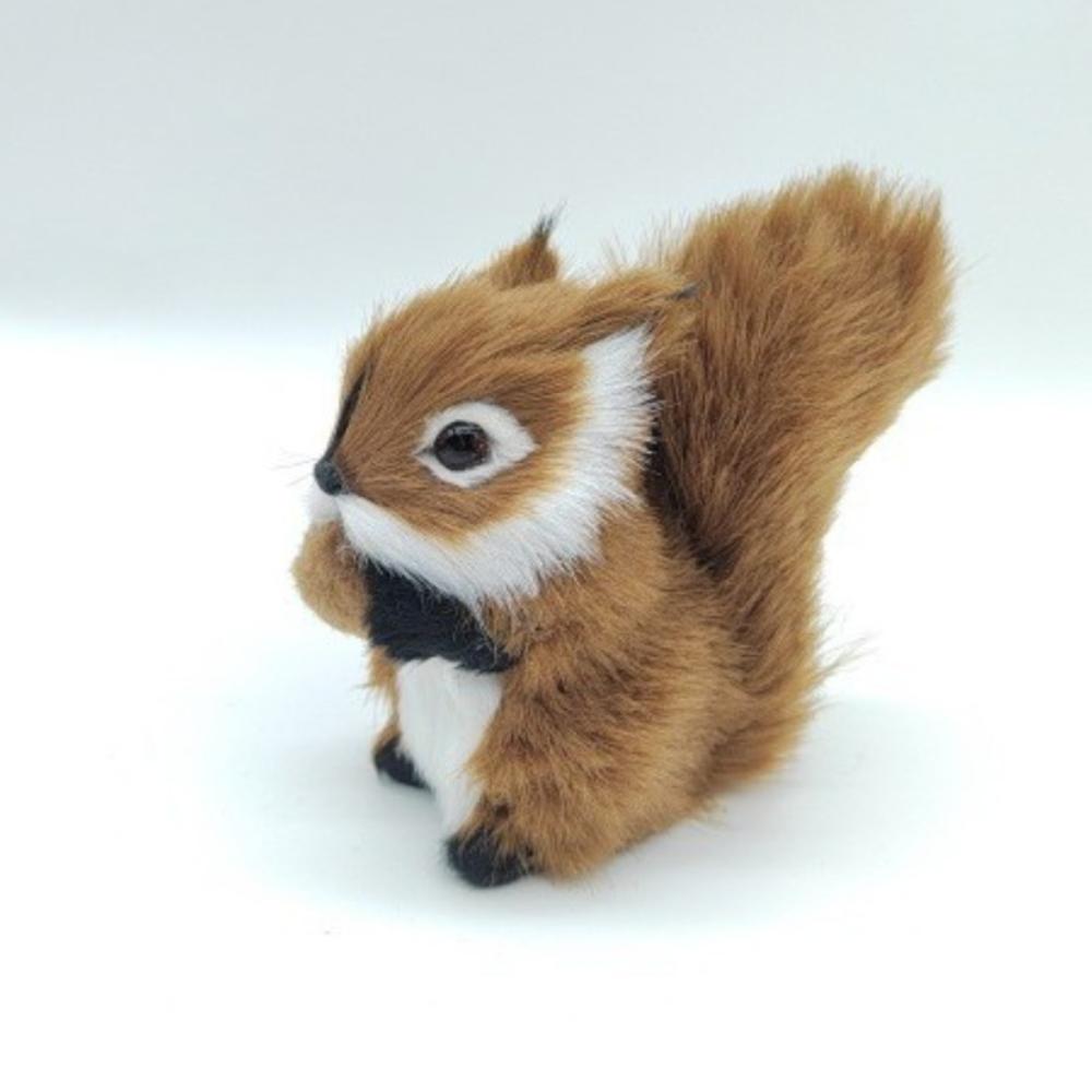 PP Cotton Squirrel Plush Toy Big Tail Squirrel Stuffed Plushie Doll Plush Squirrel Doll  Home Decor