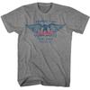 T-shirt Aerosmith Uomo039;s 1973 Logo Ufficiale con Ali Tour USA Band Rock Metal Heather T-Shirt Unisex Maglietta Grafica