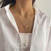 2025 Y-Shaped Snake Bone Chain Long Necklace Irregular Baroque Pearl Adjustable Pendant Necklace for Women Simple Jewelry