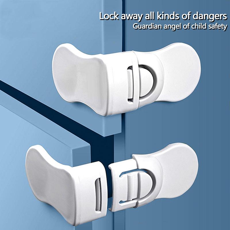 1Pc Children Safety Drawer Lock Kids Anti-Pinching Hand Cabinet Drawer Locks Home Security Protection Plastic Locker Buckle