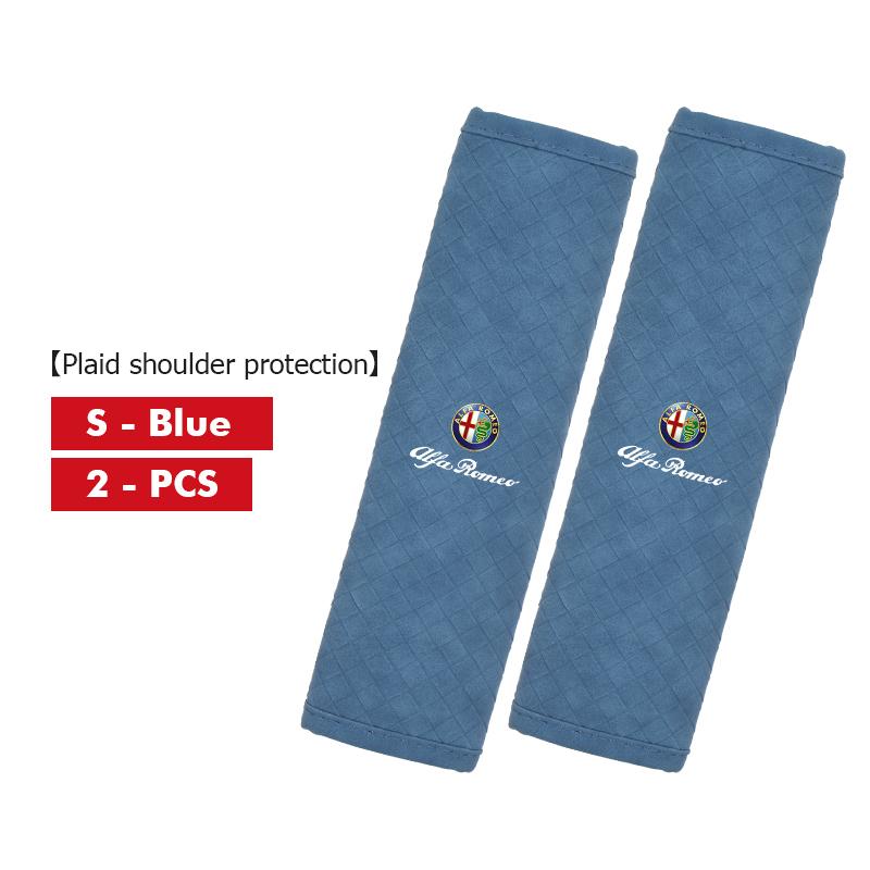 For Alfa Romeo Car Seat Belt Shoulder Protection Pad E Breathable Shoulder Case Giulia 147 Mito 156 159 166 GT Stelvio Brera