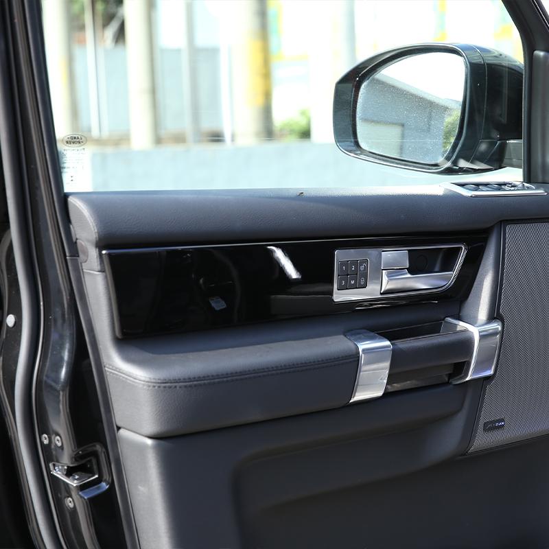 Pour Land Rover Discovery 4 2010-2016 ABS Noir Kit Intérieur Tableau de Bord Console Panneau de Changement de Vitesse Décoration Couverture Garniture Autocollants