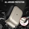 Luxury Plating Leather Texture Earphone Case With Lanyard For Apple Airpods Pro 2 Generation 2nd Air Pods 3 Gen Girls Cute Shockproof Protective Cover
